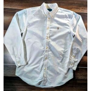 Ralph Lauren Long Sleeve Flesh Pony Logo Button-Down Shirt Womens Size 18